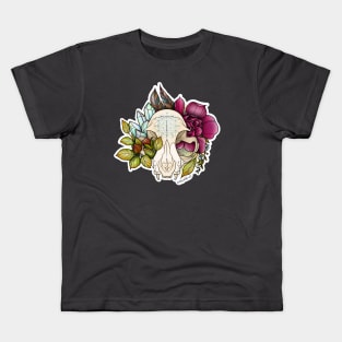 Cat Skull Tattoo Design Kids T-Shirt